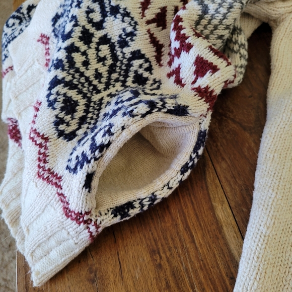 ULTRAFLIRT Open Cardigan Sweater Size M Cream Pockets Southwesten Boho - Picture 9 of 10